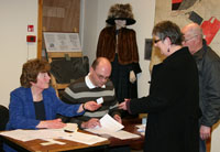 John and Muriel renewing memberships
