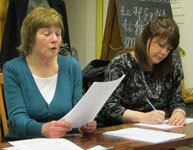 Muriel delivers her Chairman's Report