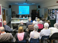 Guest speaker Gordon Reid introduces his talk on the North Highland Archive