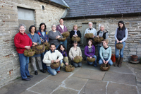 Course participants with some of their handiwork