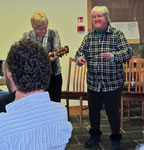 Nancy Foggo accompanies the inimitable Issy in a whistling extravaganza