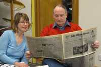Neil and Liz engrossed - must be a good bit in the Sheriff Court