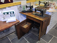 Some of our ever growing collection of sewing machines