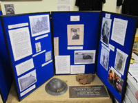 Part of the display depicting the life and times of local policemen, nurses and postmen