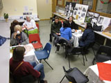 The archeology lab proved to be an ideal venue for a cuppa and a chat