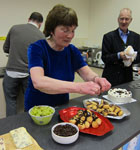 Preparing the profiteroles - they really were as good as they look!