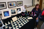 Artisan Caithness display of ear-rings hand made in Caithness