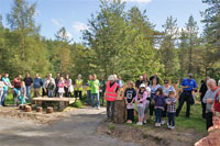 DFT members and friends gathered for the opening ceremony
