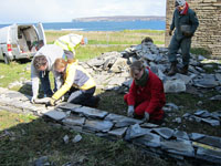 What a setting for a workshop! The most northernly point in the British mainland - Dunnet Head - in the background.