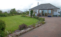 The entrance to the Sutherland's extensive garden - something different lies around each corner