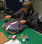 Cynthia at work