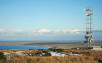 Again looking east, with the lower of the two communications masts on top of Olrig Hill in the foreground