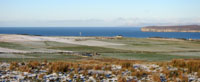 Looking north towards Dunnet Head with Orkney in the distance, and Quarryside in the foreground