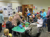 Castlehill Heritage Centre provided warm respite from the grizzly weather.