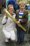 Kate Barnett was on hand to give children (and adults!) the opportunity to see and hold a genuine London 2012 Olympic Torch.