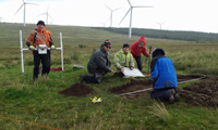 Paul (yellow coat) in action during the CHS Bronze Age project in 2015