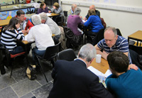 The 'Brits' in the foreground showed that one person down was no real disadvantage