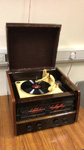 In action with an old 78rpm record