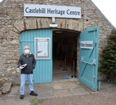 Alan on duty to welcome visitors and capture Track and Trace info