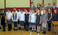 The boys and girls of class 6/7 from Castletown Primary School put on a fantastic performance of some familiar period songs