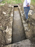 Looking good - the channel has been cleared and the walls restored to their former glory. Unlike Neil's waistline.