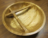 Ivor Thomas's cunningly turned and carved bowl