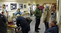 A steady stream of visitors arrived throughout the afternoon