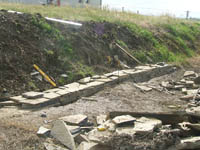The foundation layer reaches surface level