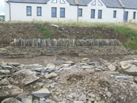 A finished section of wall - very good it looks too!