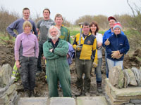 Dave Goulder (bearded, centre) and our stalwart gang of course participants