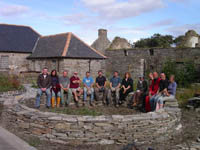 The course delegates testing the circular seating feature. Dave Goulder looking cool in his shades.