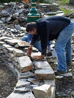 The stone circle starts to take form
