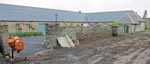 Thanks to some sterling work by Gordon on the JCB the access area to the rear of the courtyard now looks fine and tidy.